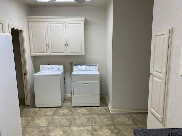 5304 Cedar Creek Dr, Kemp, TX 75143 - laundry area with washer and dryer and cabinet space