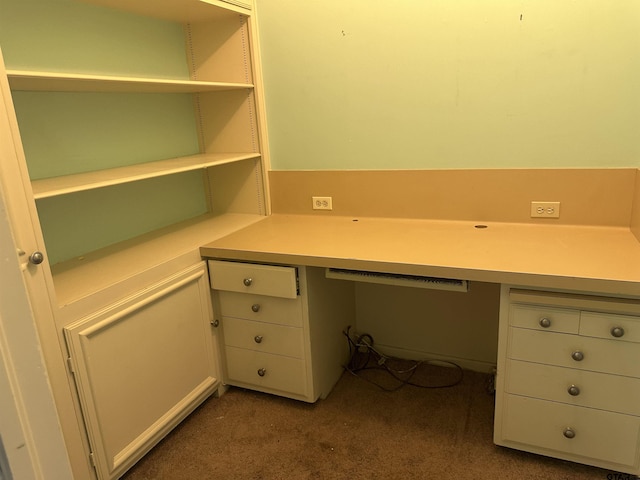 1248 Canada St, Jacksonville, TX 75766 - unfurnished office featuring built in desk and carpet floors