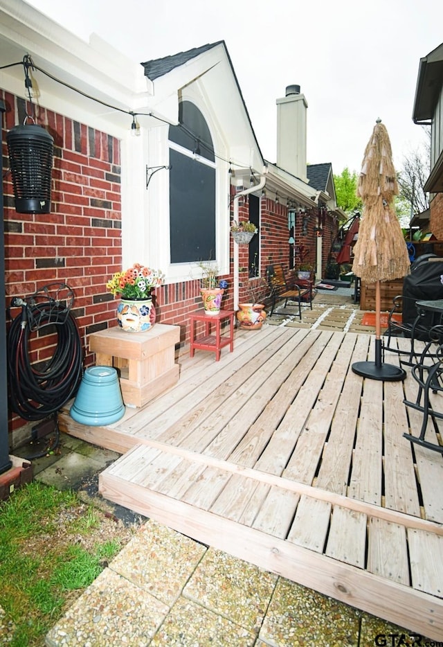 2333 Baretta Dr, Mesquite, TX 75181 - view of wooden terrace