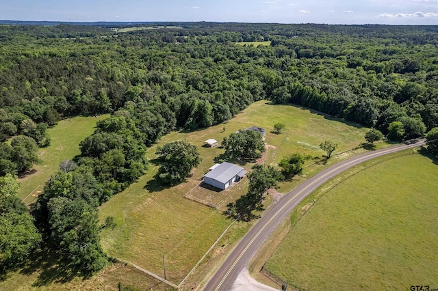 8533 Fm 315, Frankston, TX 75763 - aerial view of property and surrounding area featuring a forest