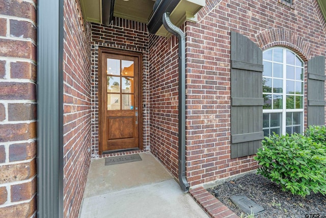 763 Hampton Hill Hill, Tyler, TX 75703 - doorway to property with brick siding