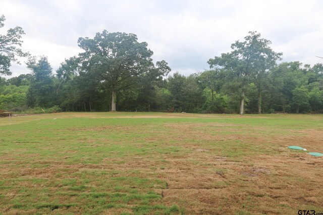 16511 Cooper Way, Tyler, TX 75703 - view of green lawn featuring a wooded view