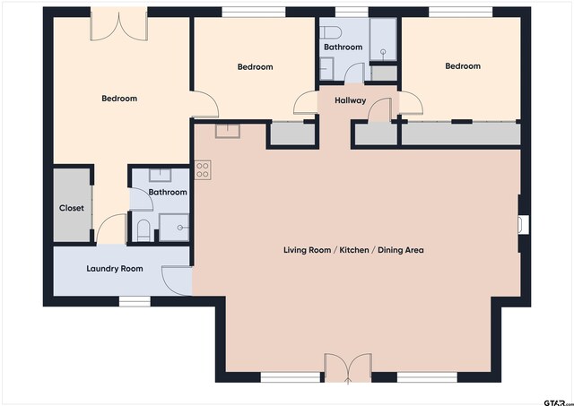 14227 Melody Ln, Malakoff, TX 75148 - floor plan / room layout