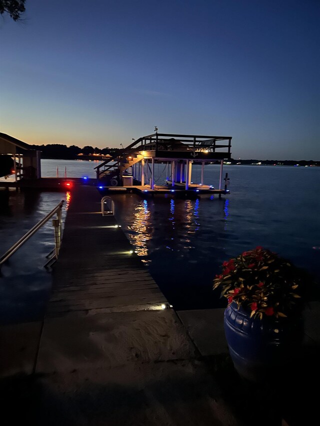 14227 Melody Ln, Malakoff, TX 75148 - dock featuring a water view