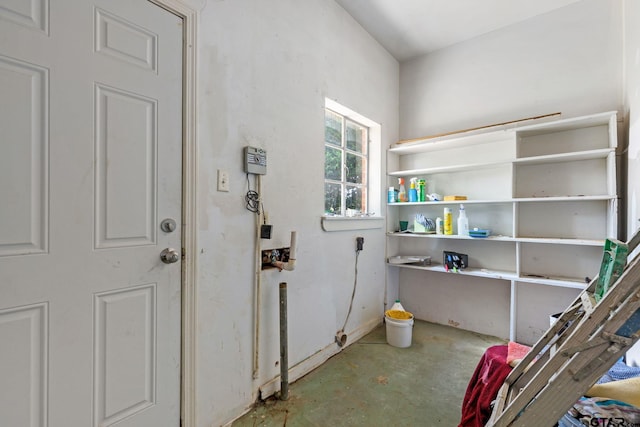 view of clothes washing area