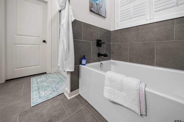 bathroom featuring tile patterned flooring