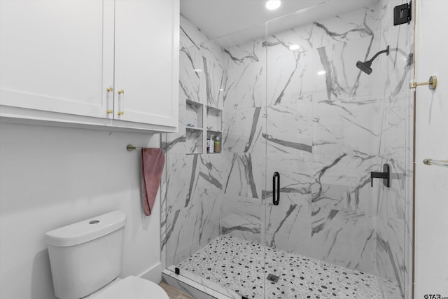 2680 Primera Rd, Tyler, TX 75705 - full bathroom with toilet and a marble finish shower