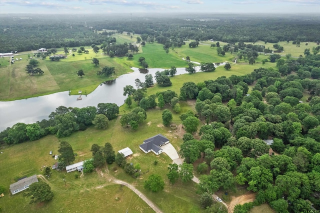 2680 Primera Rd, Tyler, TX 75705 - aerial view of property's location with a large body of water and rural landscape