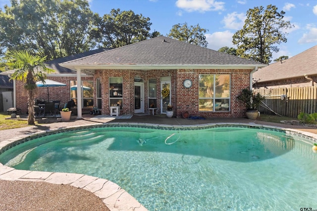 view of pool with a patio area