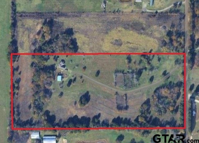 525 Peach Tree Rd, Gun Barrel City, TX 75156 - map / location with property boundaries highlighted