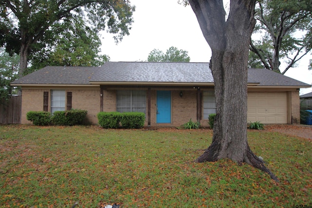 305 Lakeview St, Whitehouse, TX 75791 - ranch-style house featuring brick siding, an attached garage, and roof with shingles