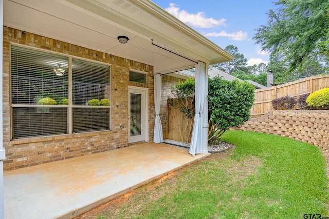exterior space with fence