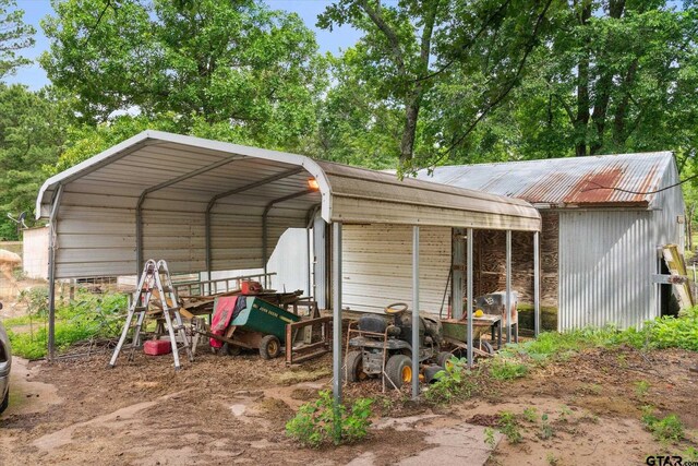 13386 Fm 858, Ben Wheeler, TX 75754 - view of outbuilding with a detached carport