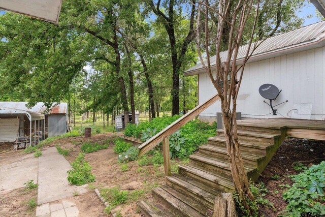 13386 Fm 858, Ben Wheeler, TX 75754 - view of yard with stairs and central AC unit