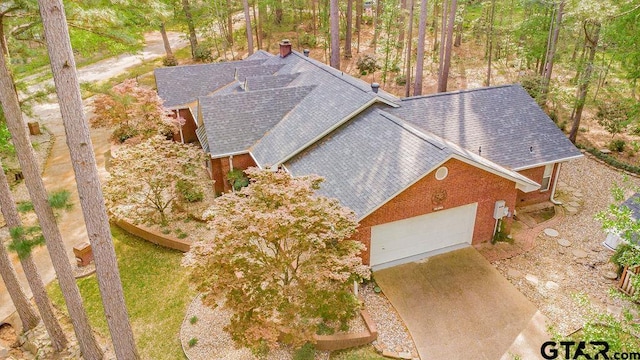 birds eye view of property