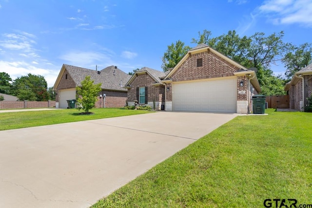 view of front of house with a front yard