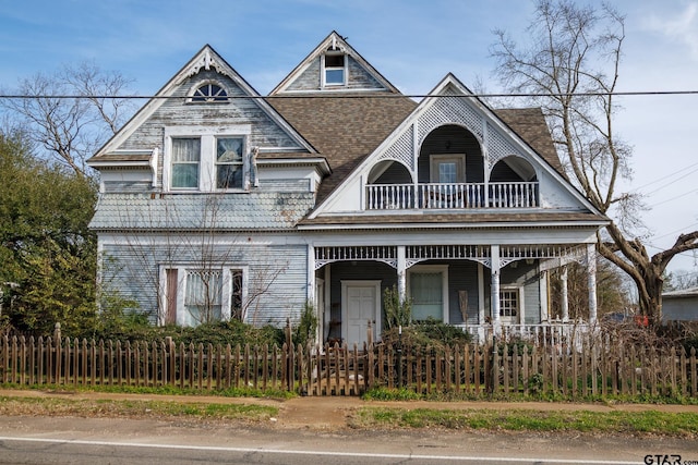 victorian house with a balcony