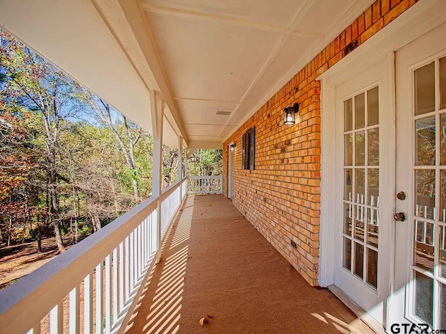 view of balcony