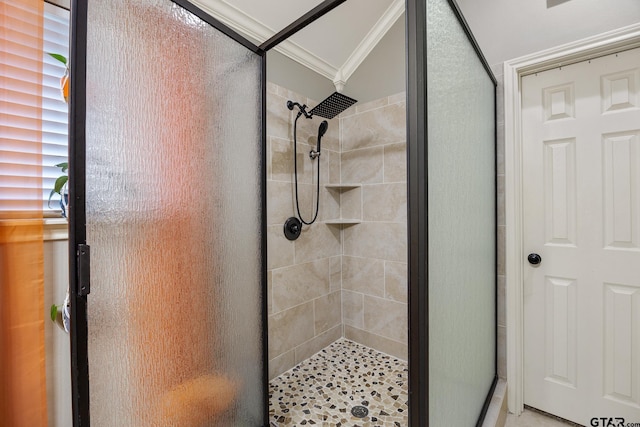 1625 Skidmore Ln, Tyler, TX 75703 - full bath featuring a stall shower and ornamental molding