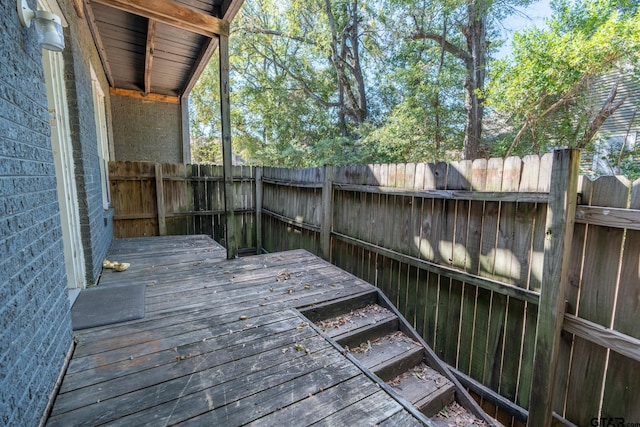 701 W Houston St, Tyler, TX 75702 - wooden terrace with fence