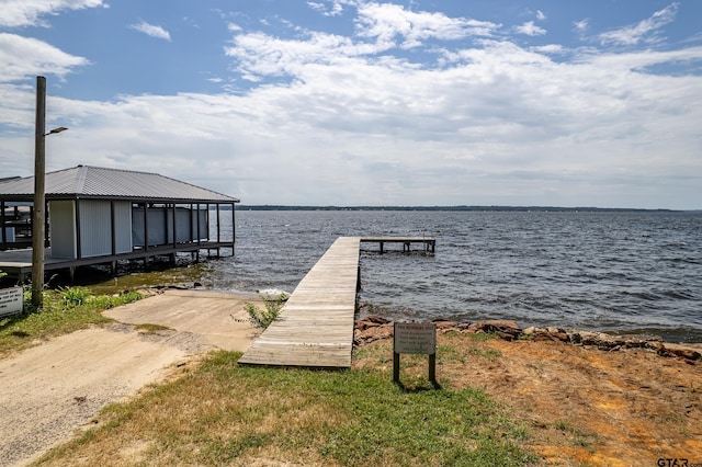 20851 Lakeview Dr, Flint, TX 75762 - dock area featuring a water view
