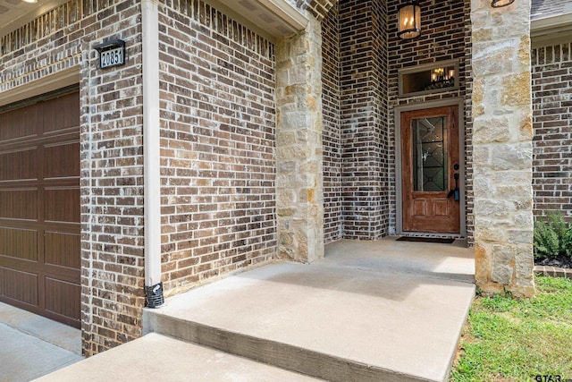 20851 Lakeview Dr, Flint, TX 75762 - doorway to property with brick siding