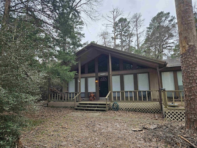 view of rear view of property