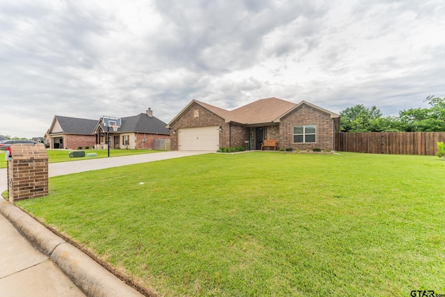 2014 Koby Cir, Sulphur Springs, TX 75482 - ranch-style home featuring brick siding, driveway, an attached garage, and a shingled roof
