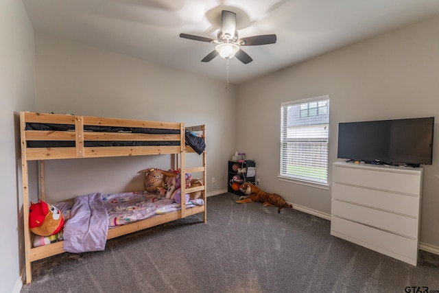 2014 Koby Cir, Sulphur Springs, TX 75482 - bedroom featuring carpet, baseboards, and ceiling fan