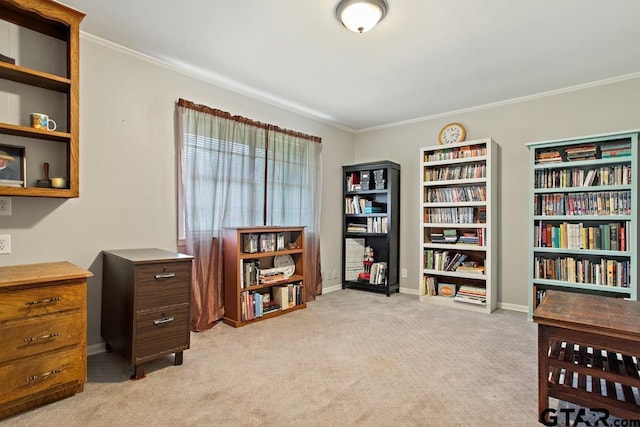 10516 Debbie Ln, Flint, TX 75762 - office space featuring crown molding and light colored carpet