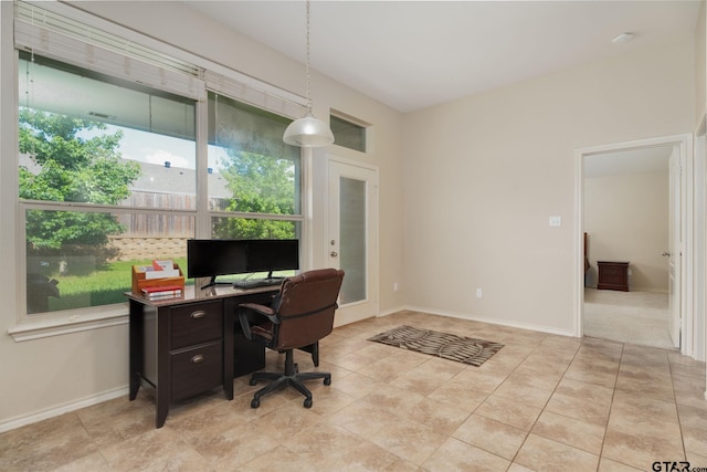5821 Thompson Pl, Tyler, TX 75707 - office featuring baseboards