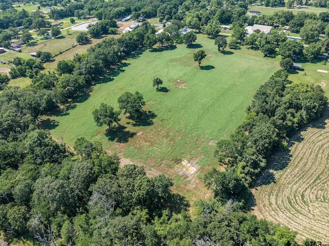 bird's eye view featuring a rural view