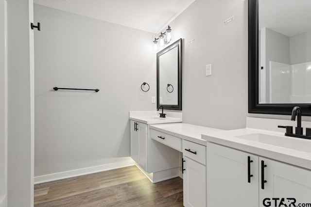 16330 Crossing Cir, Lindale, TX 75771 - full bath featuring vanity and wood finished floors