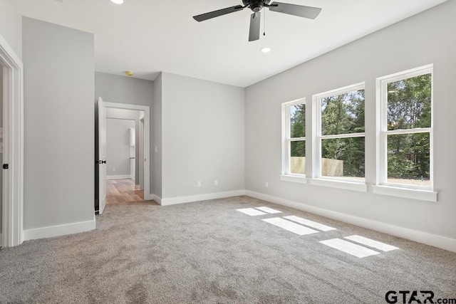 16330 Crossing Cir, Lindale, TX 75771 - unfurnished bedroom with carpet, recessed lighting, and ceiling fan