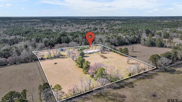 386 Fm 1711, Jacksonville, TX 75766 - aerial view with a wooded view