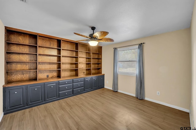 386 Fm 1711, Jacksonville, TX 75766 - unfurnished room with baseboards, a ceiling fan, and light wood finished floors