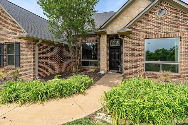 301 Hines Xing, Bullard, TX 75757 - entrance to property with a shingled roof and brick siding