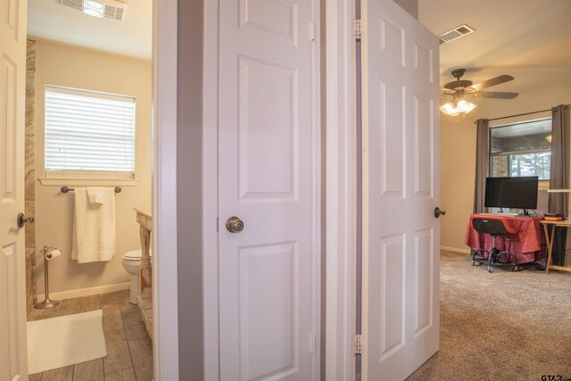 11790 E US Highway 175, Larue, TX 75770 - hall with plenty of natural light and carpet flooring