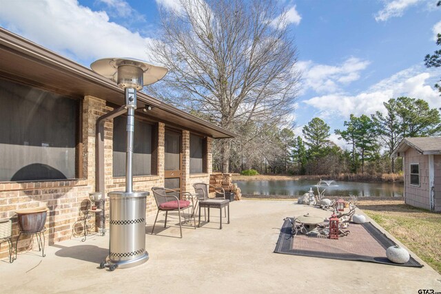 11790 E US Highway 175, Larue, TX 75770 - view of patio / terrace with a water view