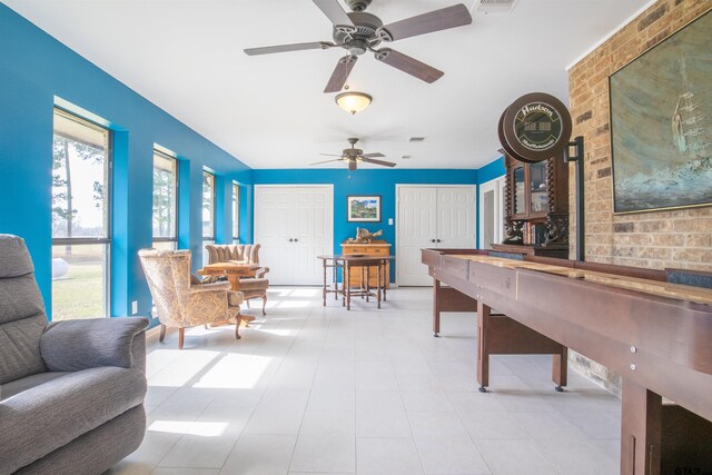 11790 E US Highway 175, Larue, TX 75770 - game room with a ceiling fan