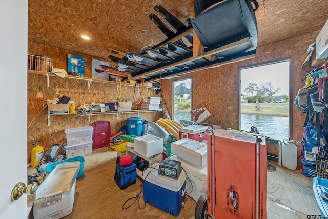 view of storage room