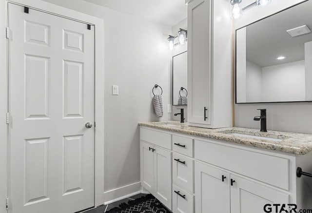 bathroom with vanity