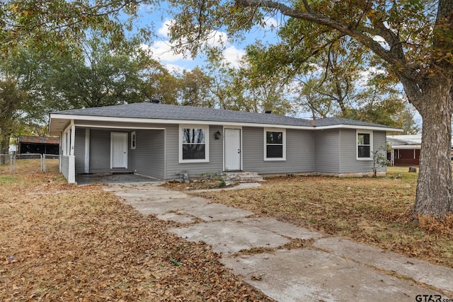 view of ranch-style house