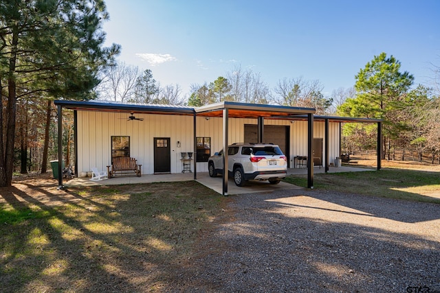 view of outdoor structure with a yard