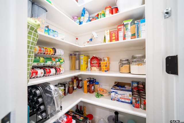 view of pantry