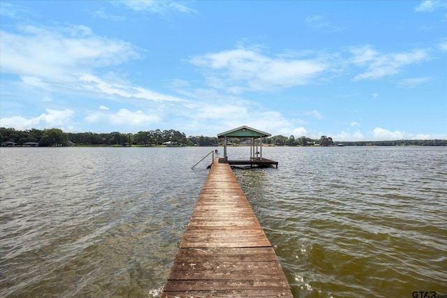 220 Pin Oak Dr, Mabank, TX 75156 - dock featuring a water view and boat lift