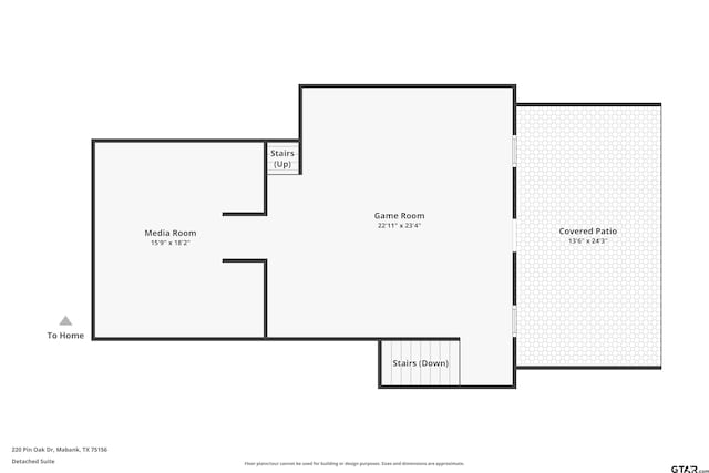 220 Pin Oak Dr, Mabank, TX 75156 - view of room layout