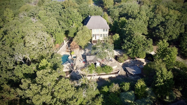 4861 Nicklaus Ct, Tyler, TX 75709 - aerial view of property's location featuring a heavily wooded area