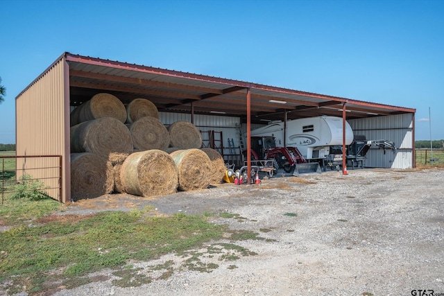 view of outdoor structure