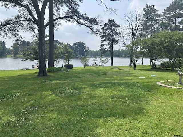 7892 Lakeshore Dr, Tyler, TX 75707 - view of green lawn with a water view